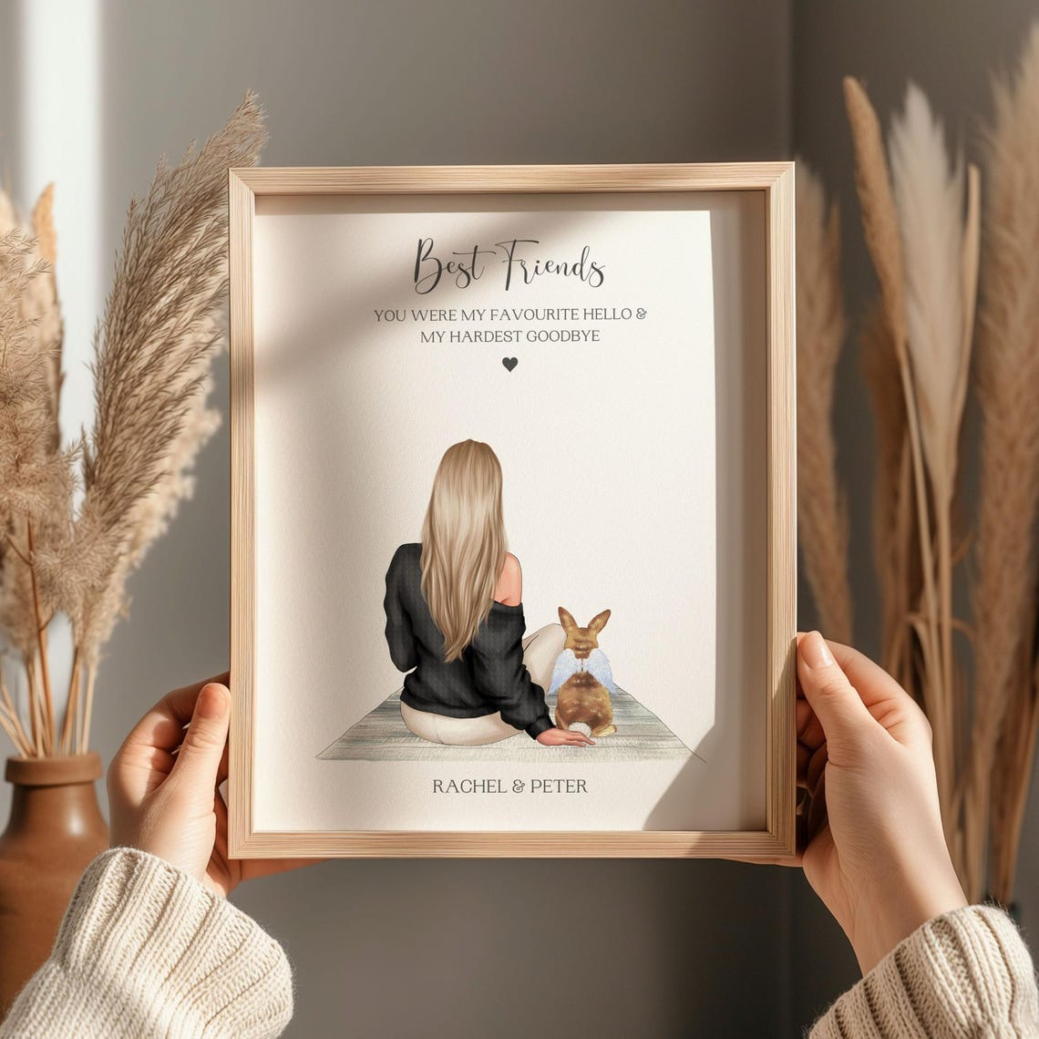 Rabbit Memorial Gift, Pet Loss Present