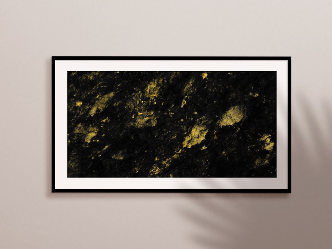 Gold Dust Abstract Modern Art Print - Image 3