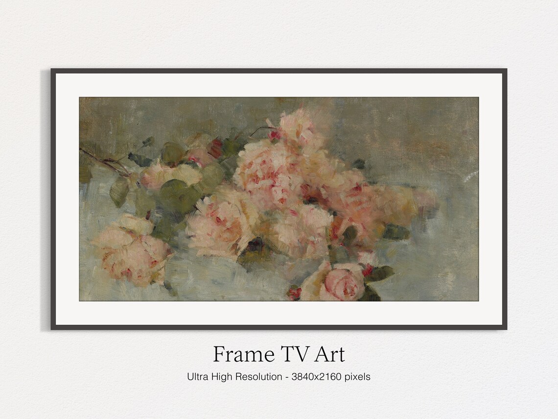 Roses Painting Vintage Floral Still Life Art Print - Image 5