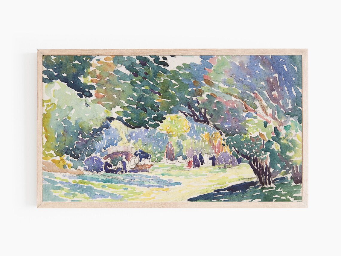 Watercolor Landscape Art Print, Frame TV Style - Image 3