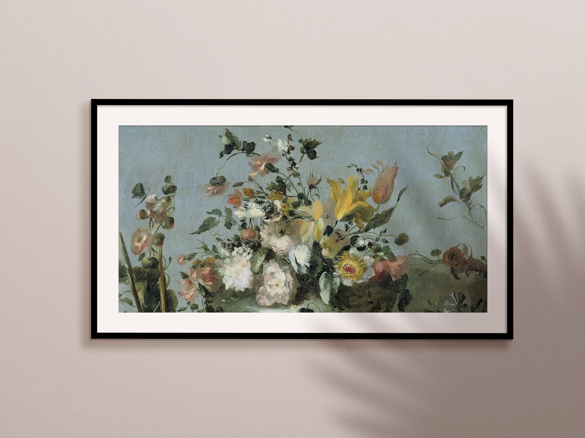 Frame Tv Art Vintage Flower Still Life Poster - Image 3