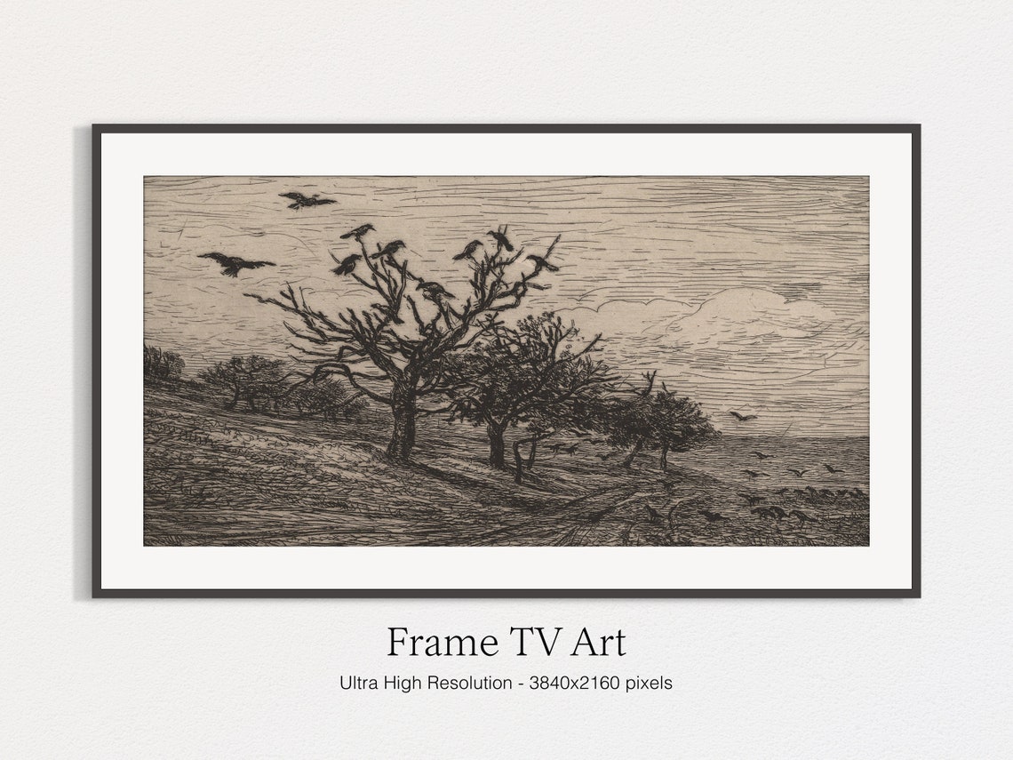 Halloween Crows Dead Trees Art Print - Image 4