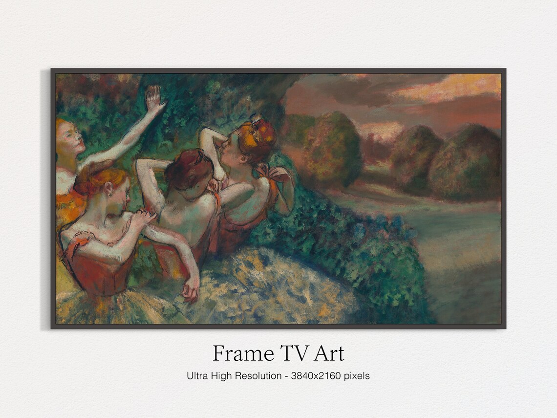 Wild Dancers Classic Oil Painting Art Print