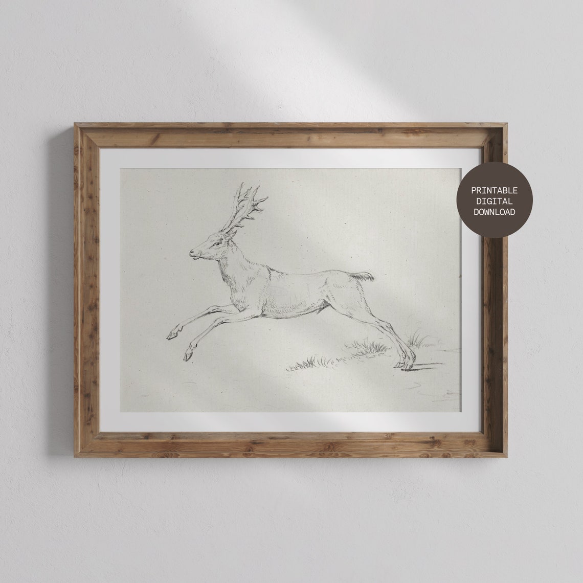 Minimal Deer - Minimalist Art Print - Image 3