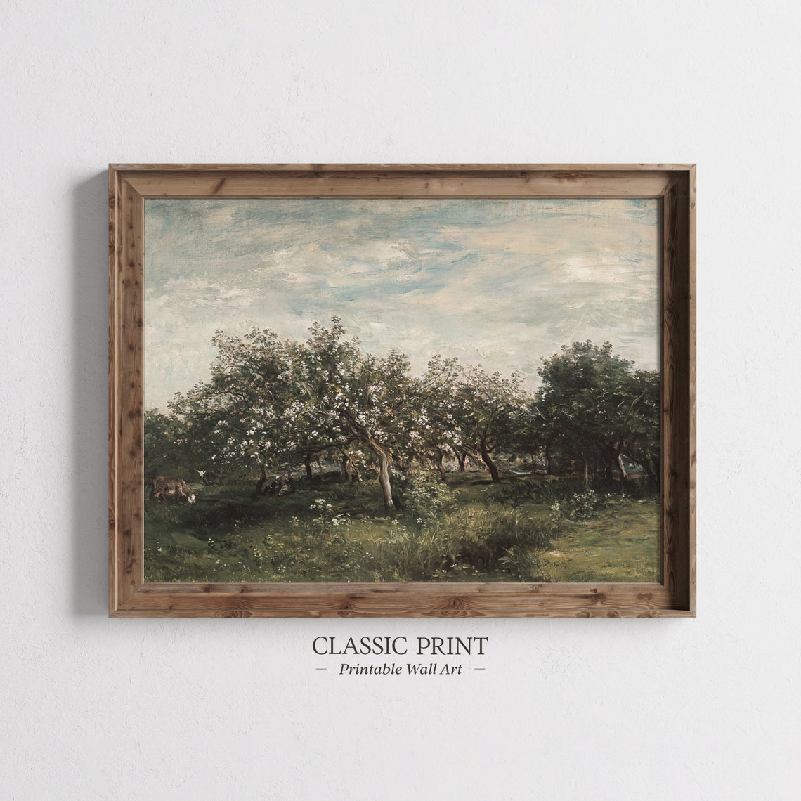 Spring Bloom Trees Vintage Poster Print
