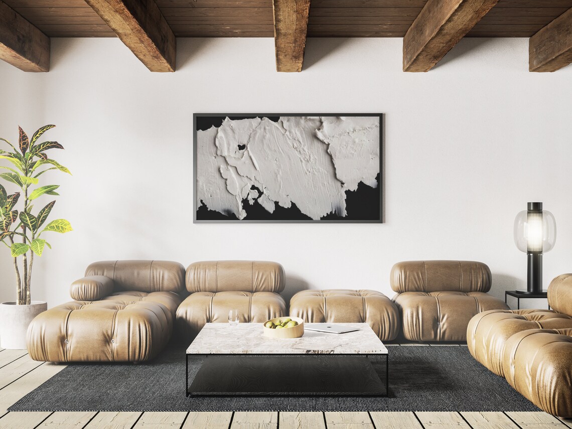 Black and White Modern Abstract Art Print - Image 3