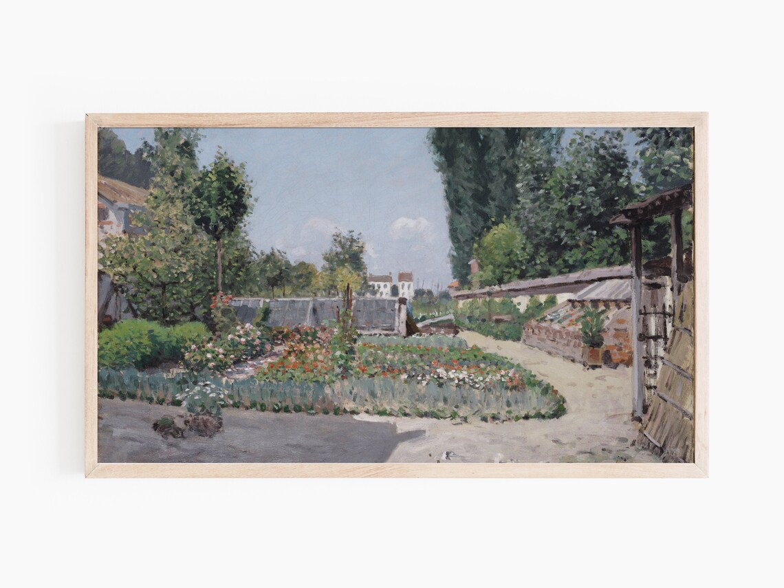 Impressionist Summer Flower Garden Nursery Vintage Garden Print - Image 2