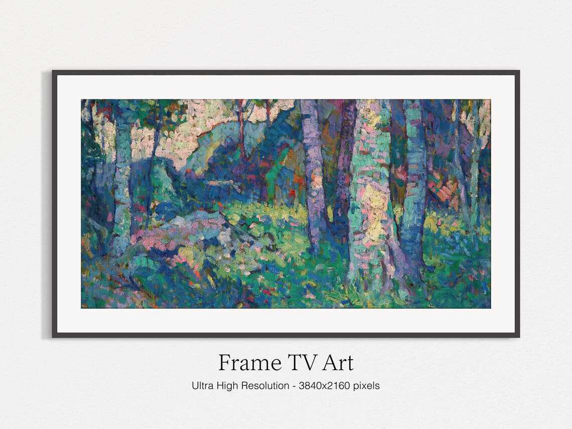 Classic Forest Scenery Impressionism Art Print - Image 5