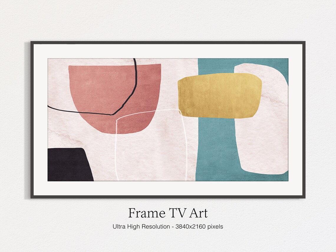 Modern Abstract Painting Oil-Painting Style Art Print - Image 5