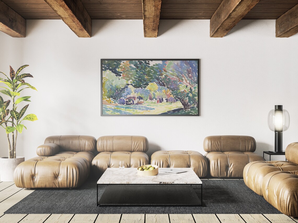 Watercolor Landscape Art Print, Frame TV Style - Image 4