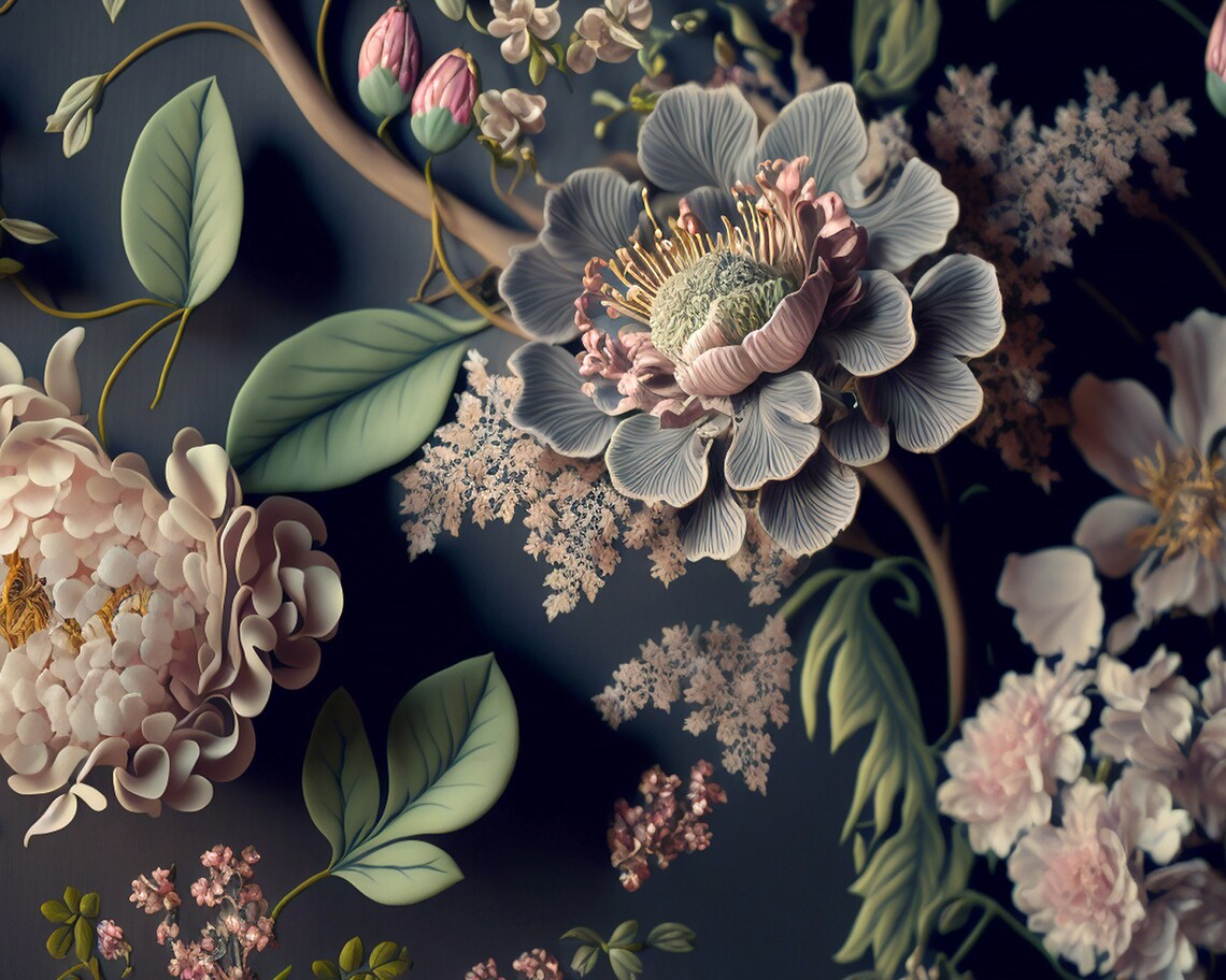 Fantastic Flowers Vintage Botanical Art Print - Image 3