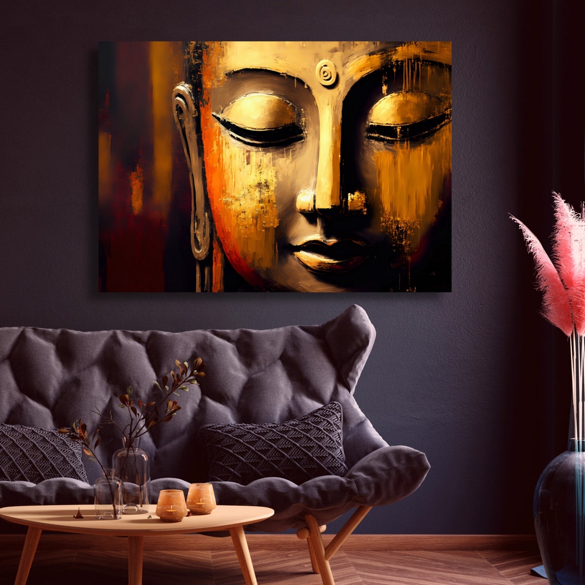 Buddha Abstract Wall Art, Spiritual Art - Image 4