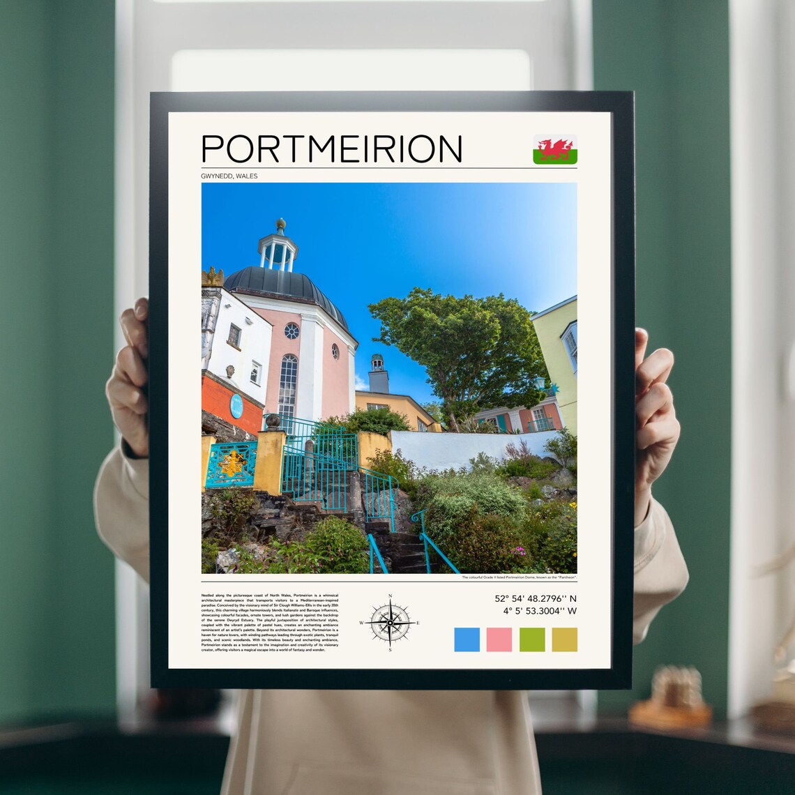 Portmeirion Print Portmeirion Poster Portmeirion Gift Portmeirion North Wales Portmeirion Print Portmeirion Wall Art - Image 2