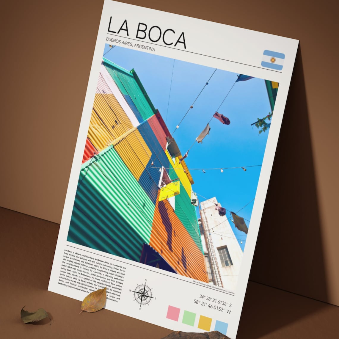 La Boca Buenos Aires Colorful Caminito Street Houses Argentina Poster - Image 5
