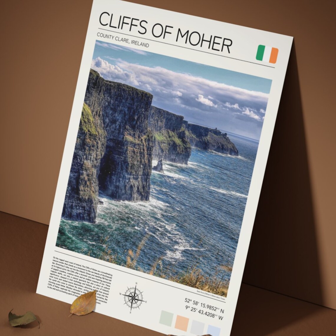 Cliffs Of Moher Ireland Travel Poster, County Clare - Image 5
