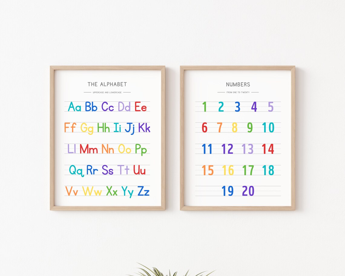 Rainbow Alphabet Handwriting Chart Poster, Classroom Decor - Image 4