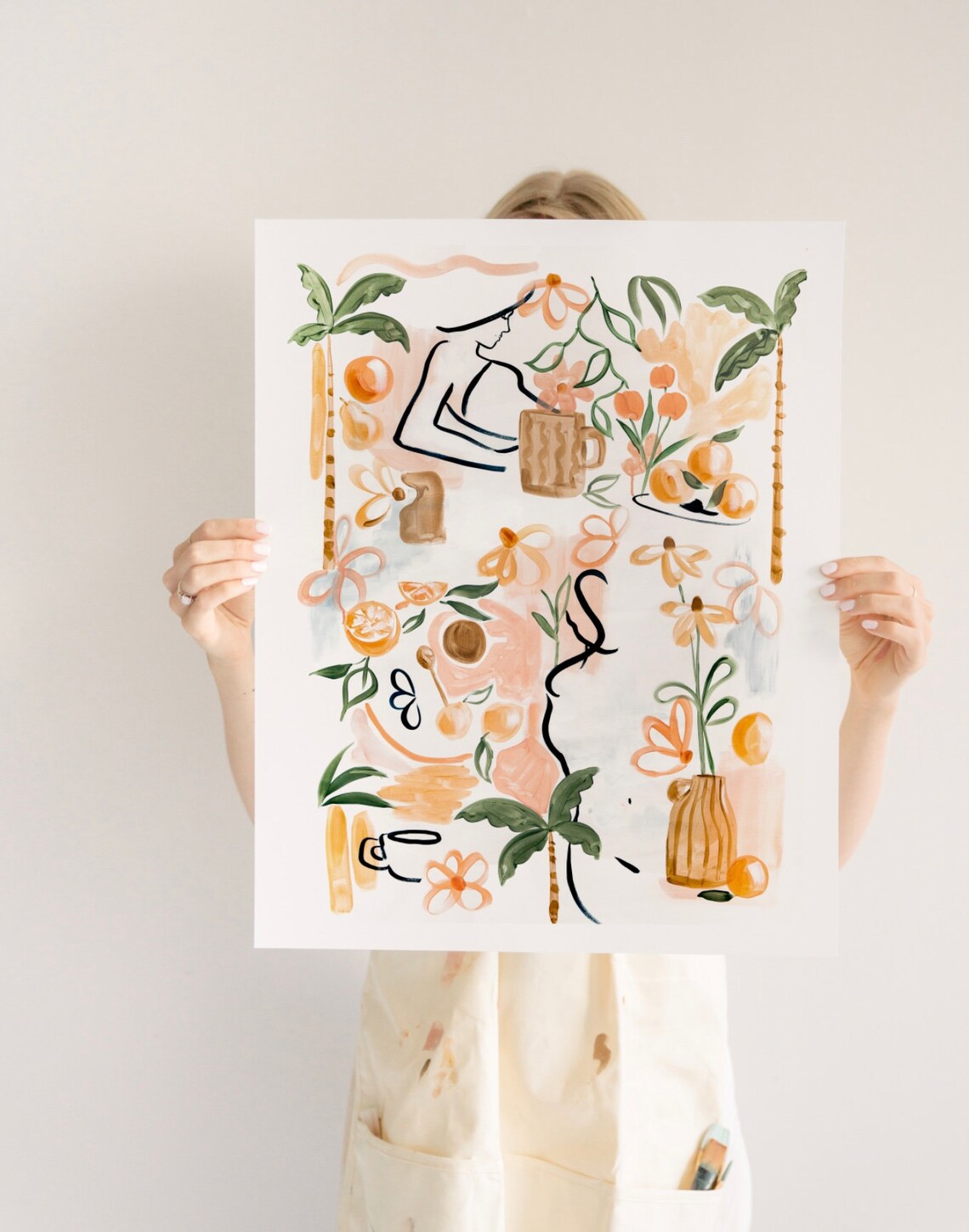 Sunbathers Dream Abstract Summer Art Print - Image 3