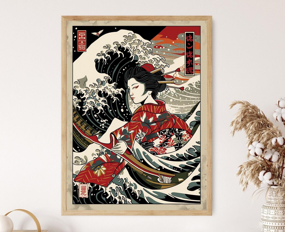 Classic Hanafuda Card, Minimalist Japanese Style