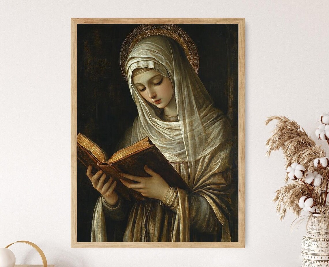 Saint Catherine Of Siena Portrait, Religious Art Print