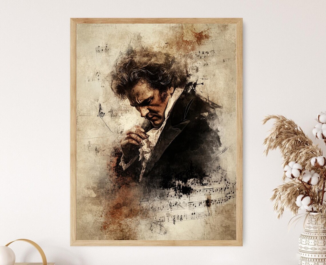 Ludwig Van Beethoven Art Print, German Composer