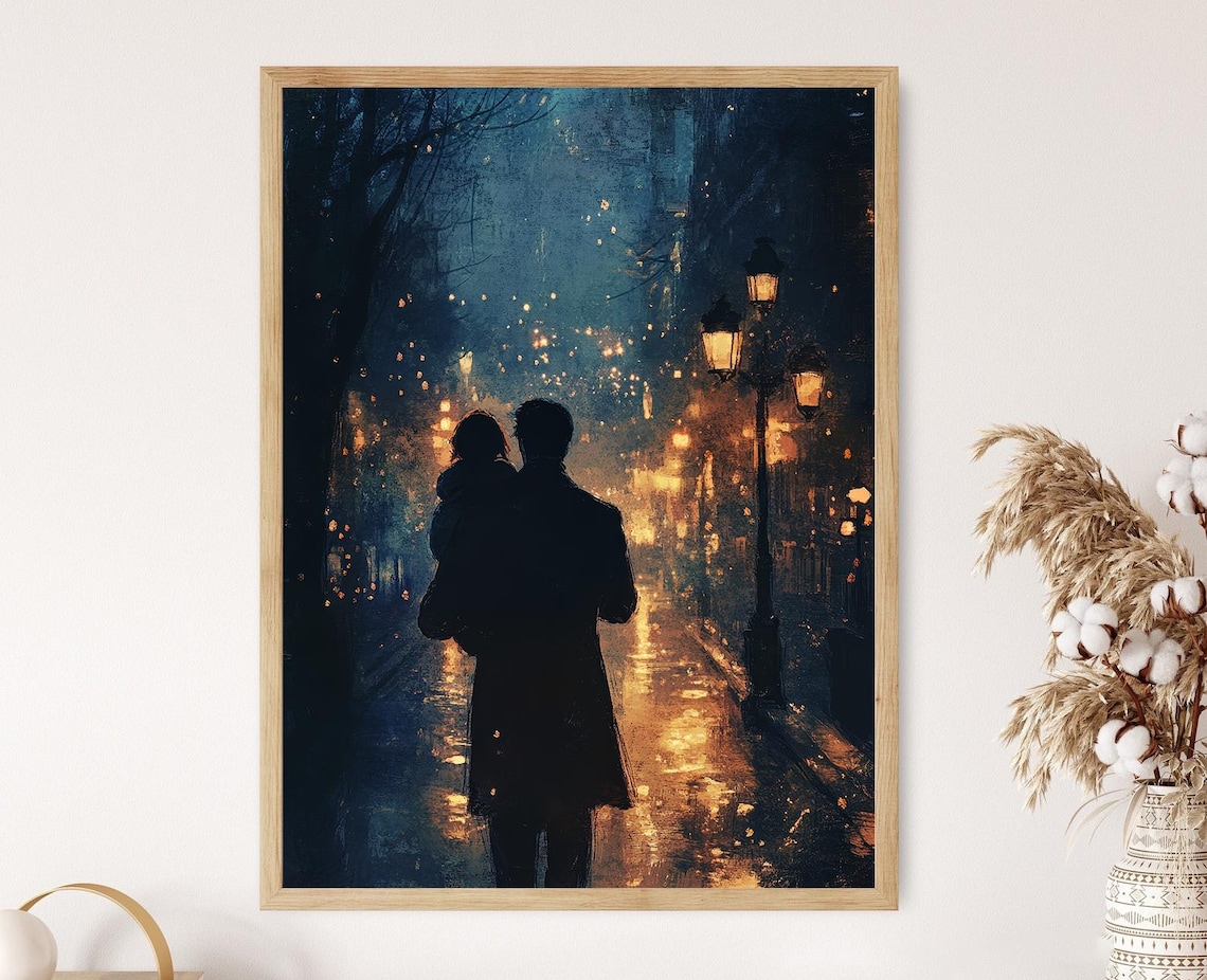 Jean Valjean and Cosette, Les Misérables Art Print