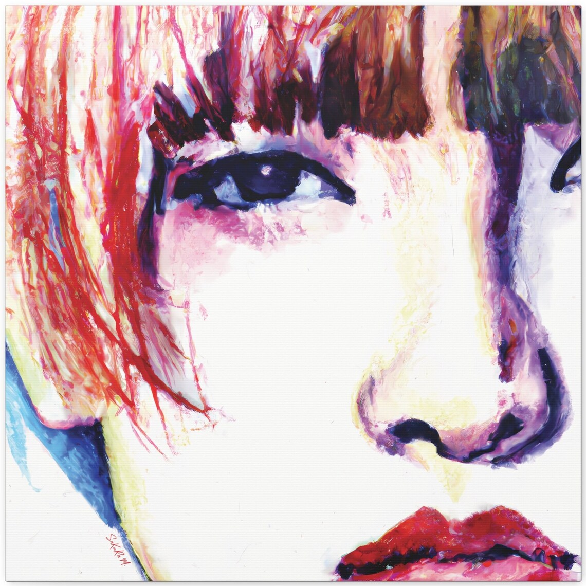Korean Pop Art Watercolor Wall Decor Art Print