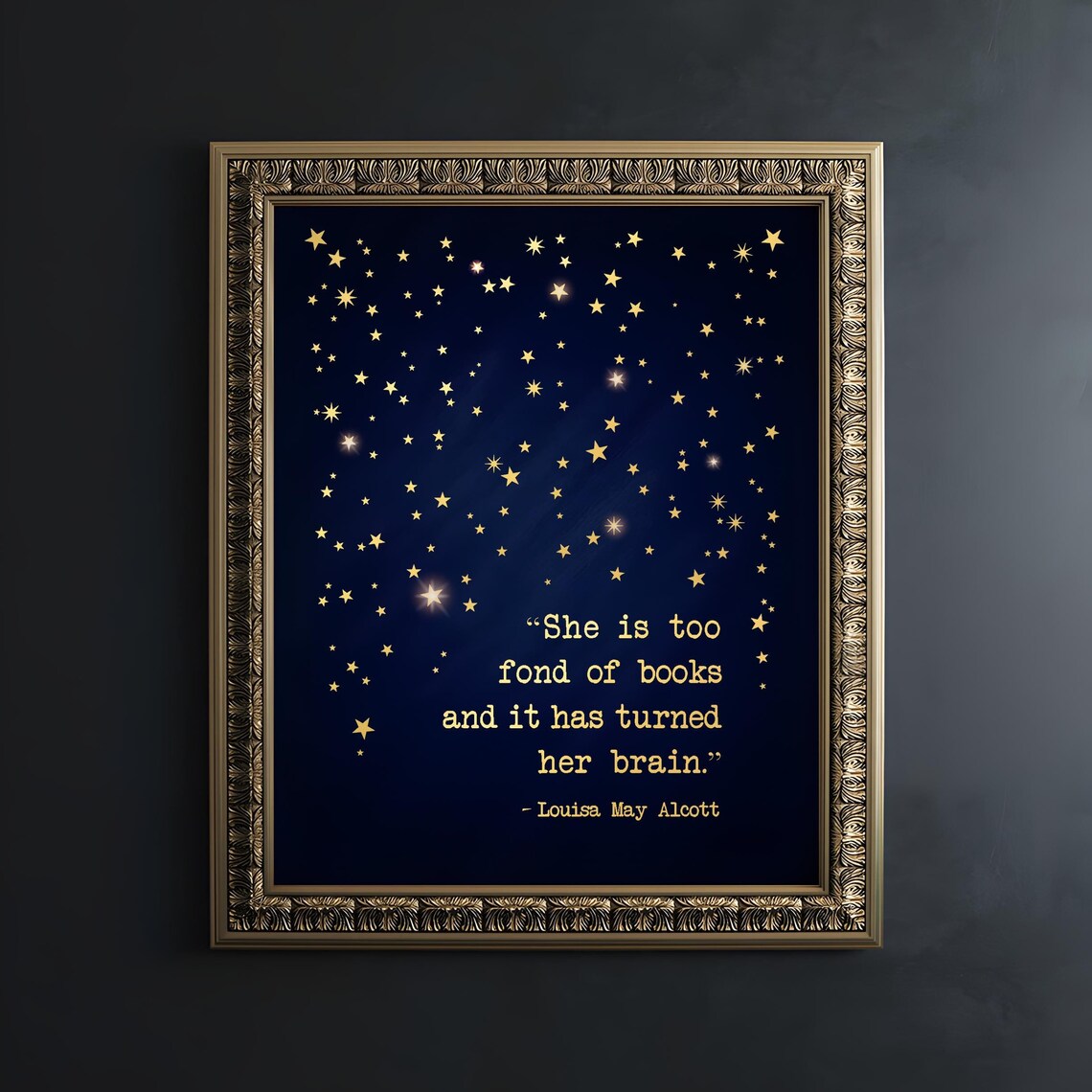 Louisa May Alcott Quote, Little Women Book Lover Art Print