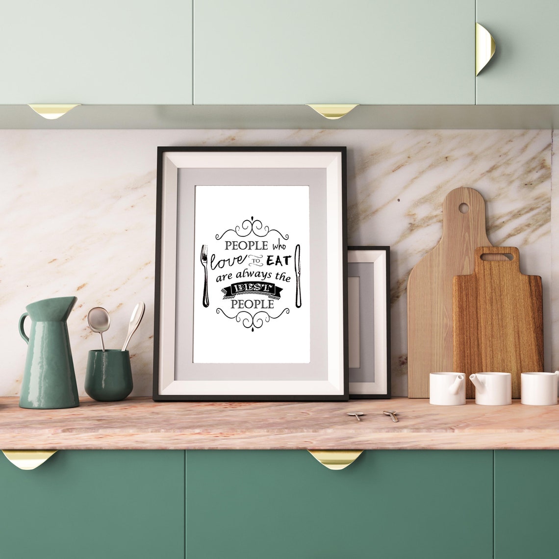 People Who Love To Eat Are Always The Best People Quote Poster - Image 3