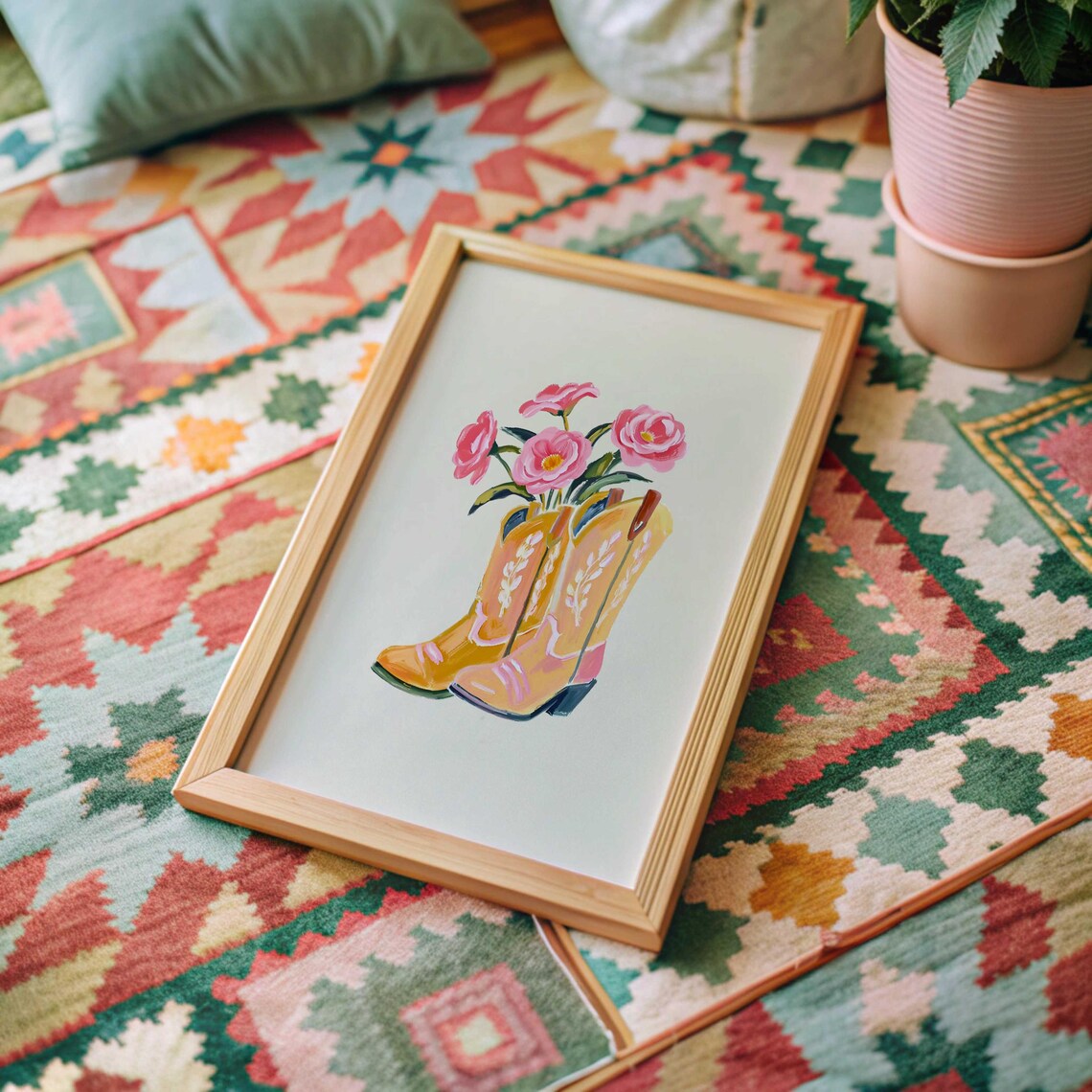 Cowgirl Poster Print, Trendy Western Decor