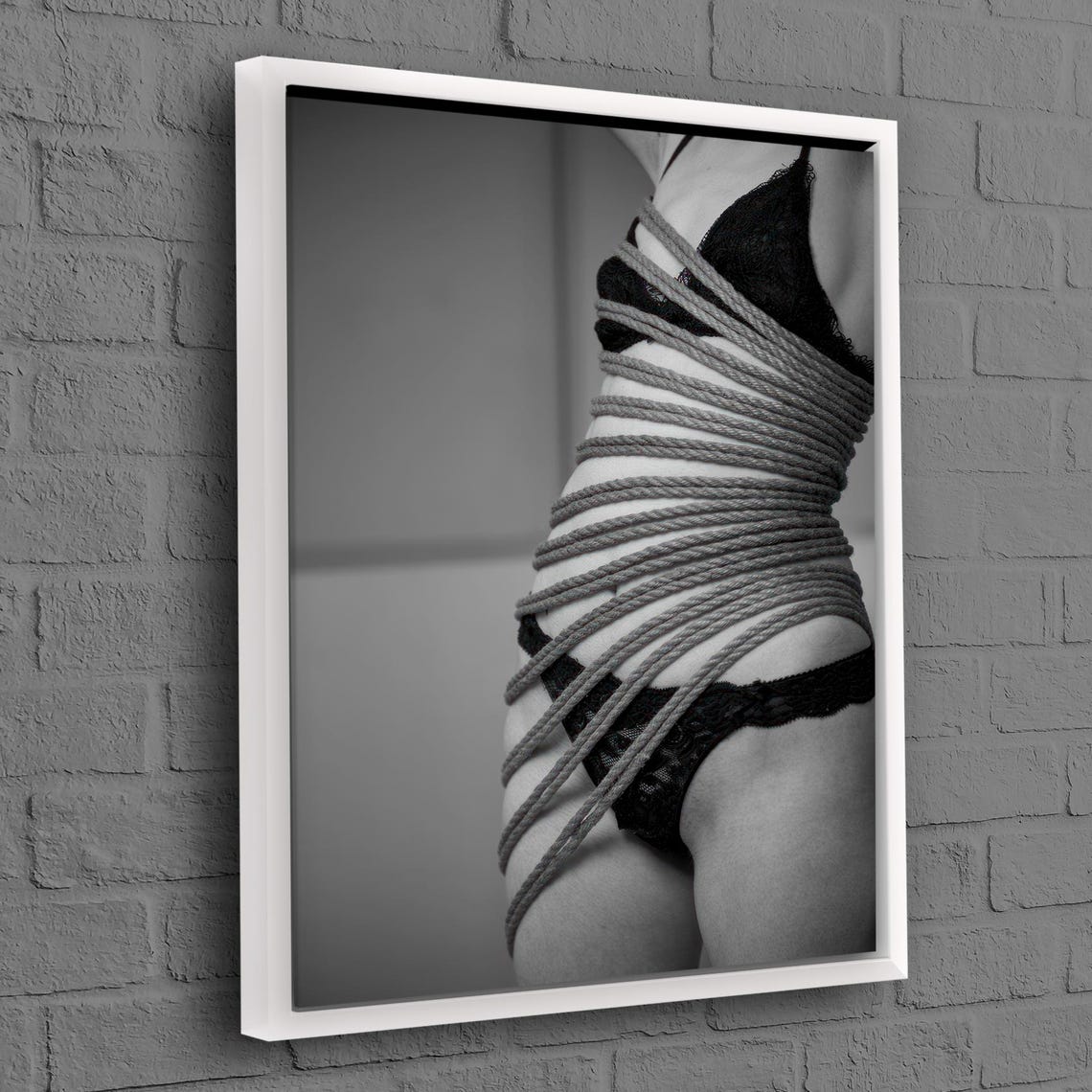 Sexy Woman Poster Black Canvas Print Body Wall Art Erotic Gift For The Home Boho Decor
