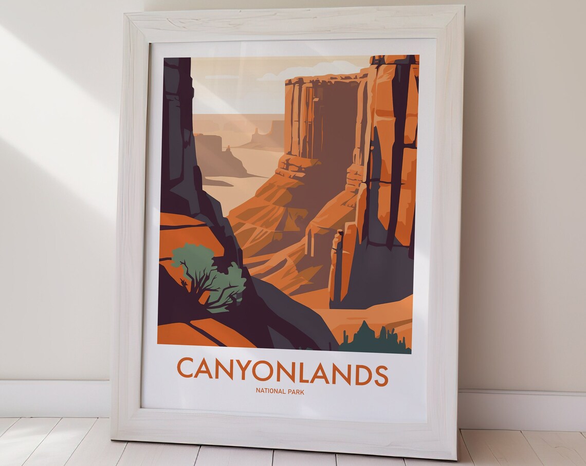 Canyonlands National Park Poster Usa Wanderlust Gift Holiday Travel Gift Gifts For Her Gifts For Him Holiday Gift - Image 2