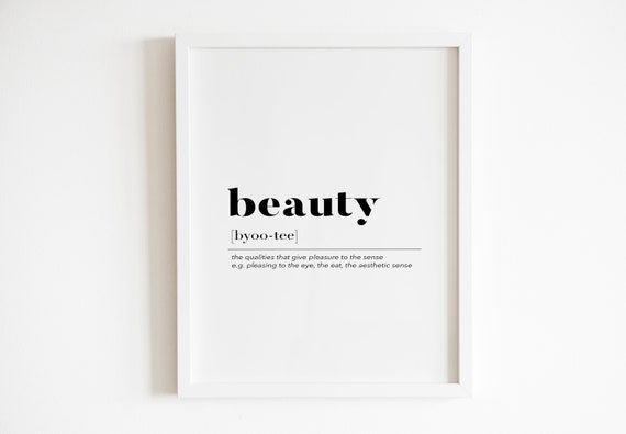 Beauty Definition Wall Art
