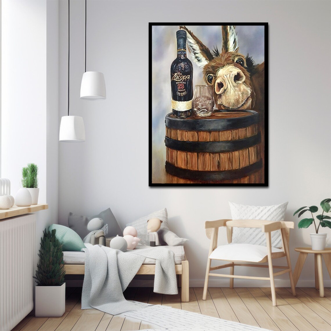 Donkey Wall Decor Funny Donkey Art Donkey Poster Donkey Wall Art - Image 3