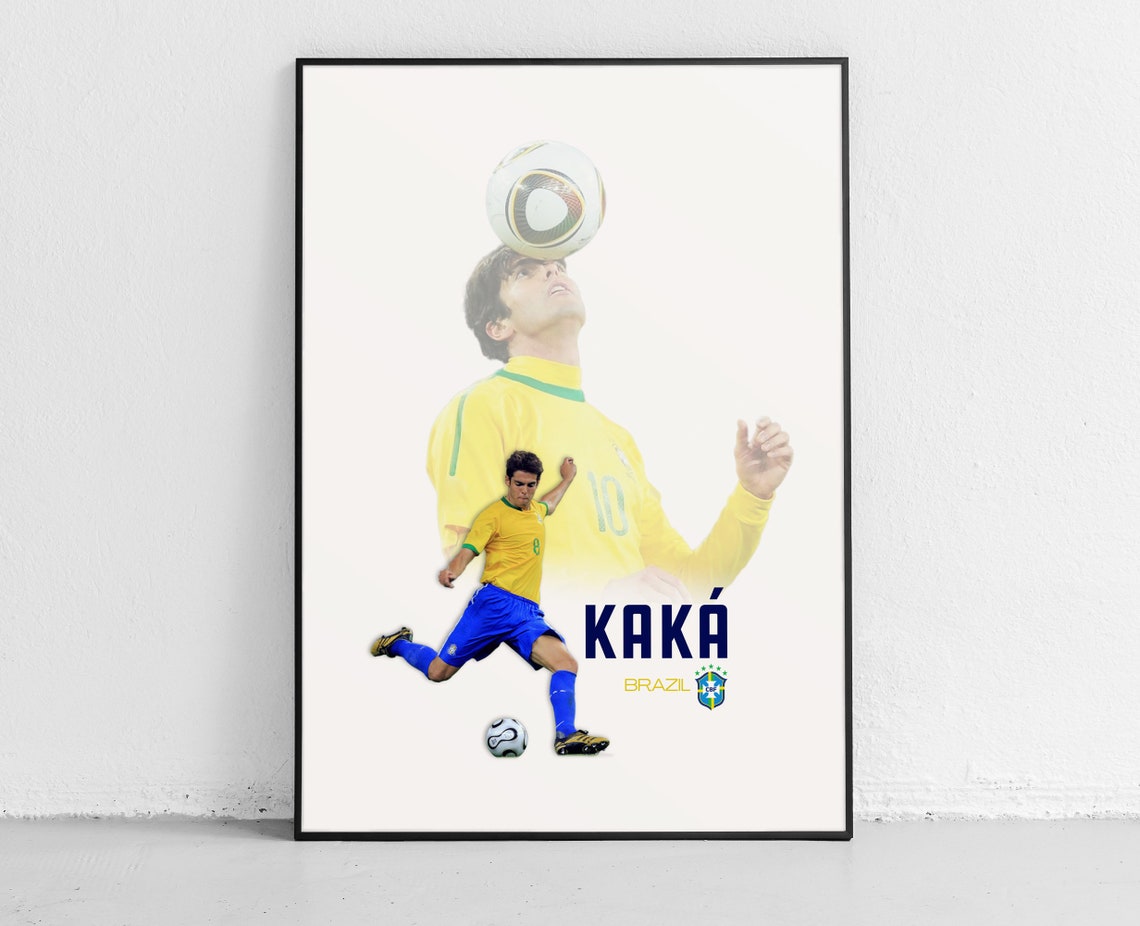 Kaka Brazil Football Icon Classic Playmaker Star Action Poster