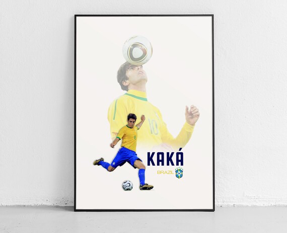 Kaka Brazil Football Icon Classic Playmaker Star Action Poster