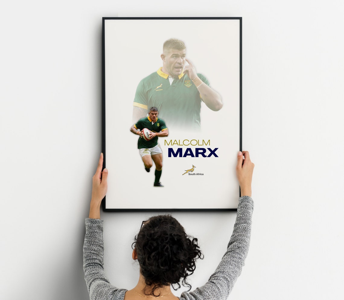 Malcolm Marx South Africa Springbok Powerful Hooker Star Poster - Image 2