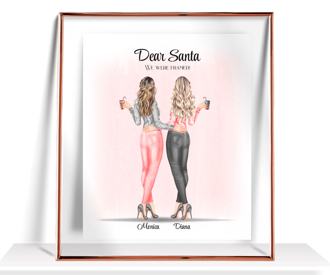 Sister Christmas Gift Best Friend Christmas Gift Sister Christmas Print Custom Gift For Woman Best Friend Print Christmasgifts For Her