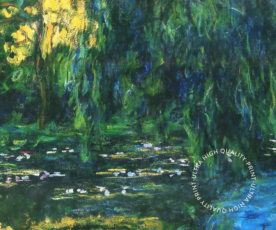 Claude Monet Weeping Willow Exhibition Poster Impressionist Art Print - Image 5