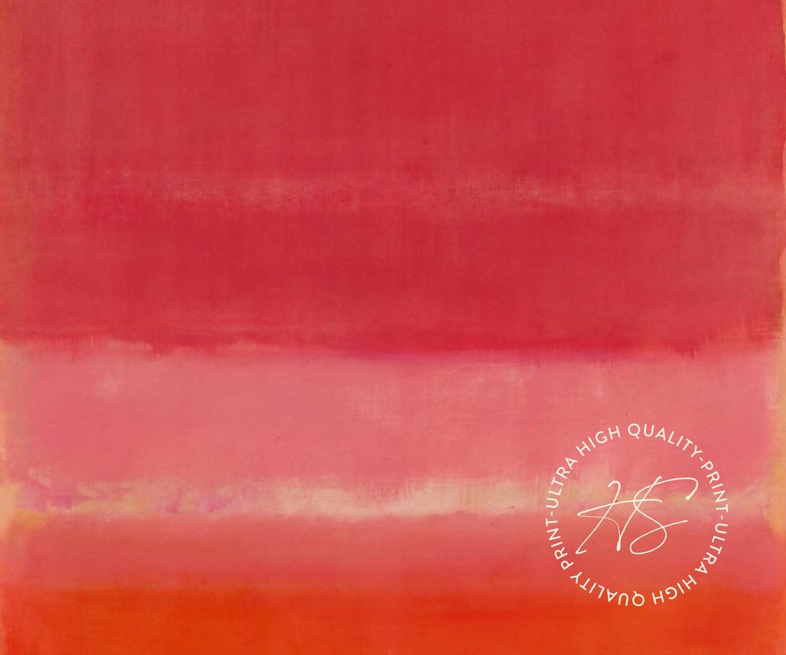 Mark Rothko Untitled Red 1956 Abstract Exhibition Poster Wall Decor - Image 4