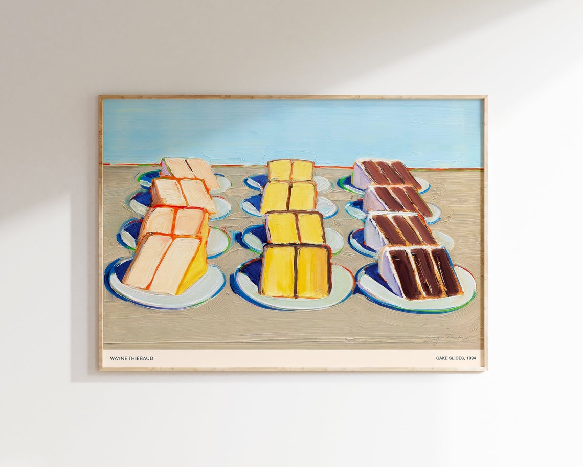 Wayne Thiebaud Cake Slices Colorful Pop Art Dessert Kitchen Poster - Image 5