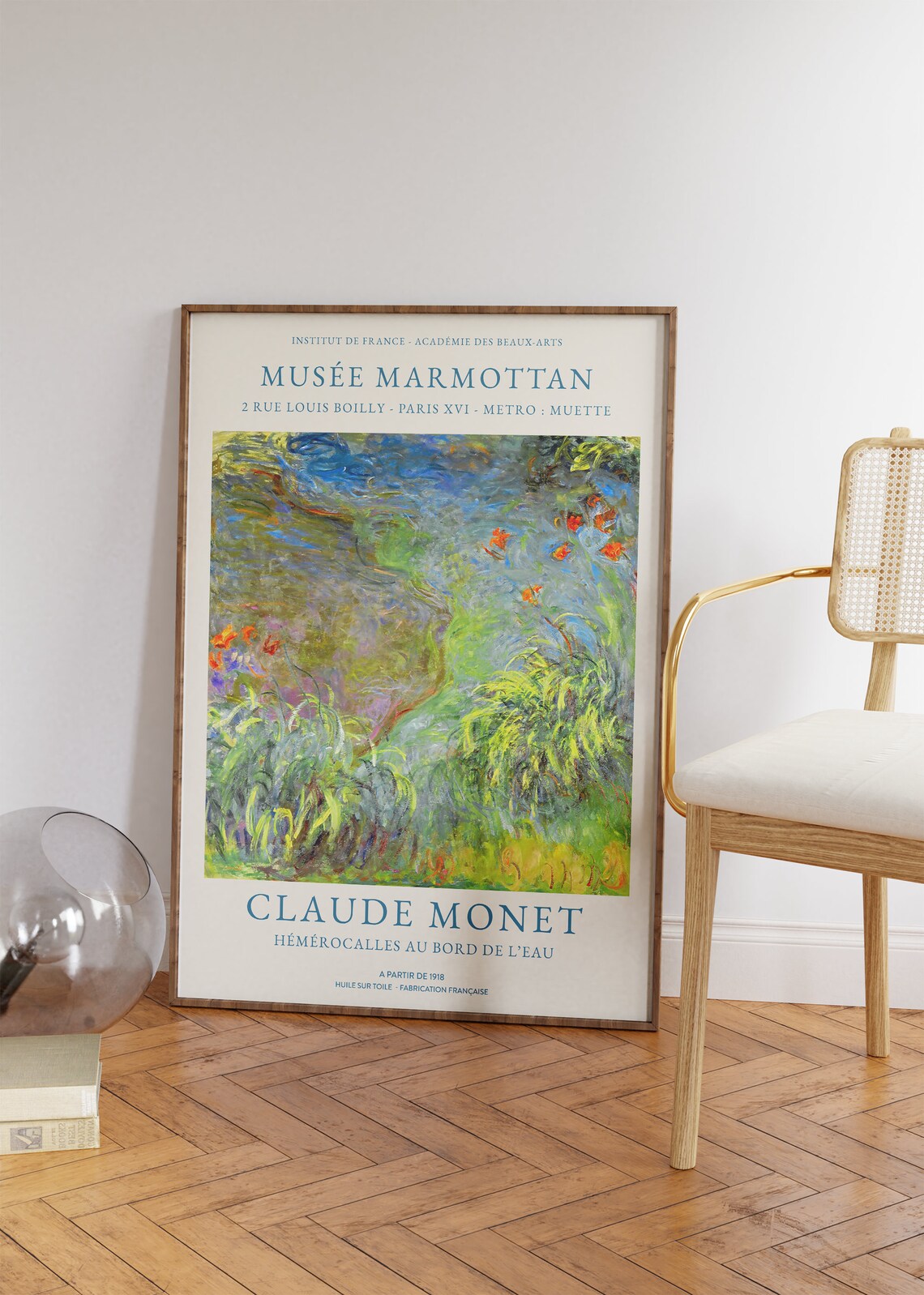Claude Monet Hemerocalles au Bord de lEau Daylilies Pond Art Print - Image 4