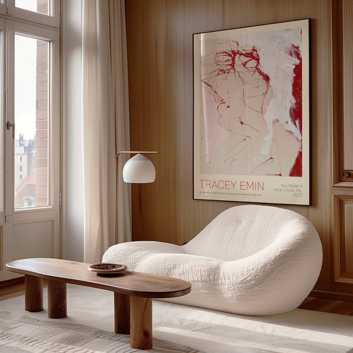 Tracey Emin You Made A Hole Inside Me 2022 Red Abstract Art Poster - Image 3