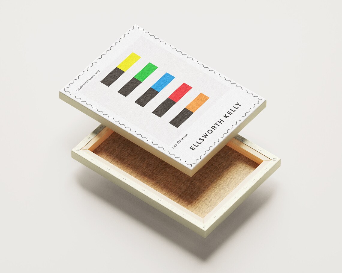 Ellsworth Kelly Color Over Black 2012 Geometric Color Bar Art Print - Image 4