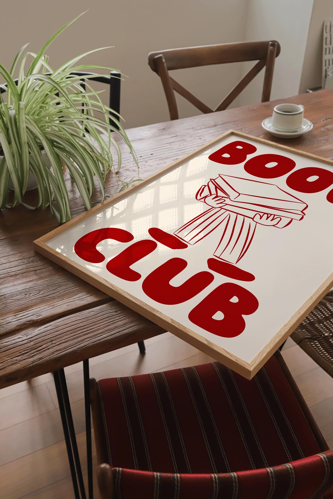 Book Wall Art Print, Funny Reading Illustration - Image 2
