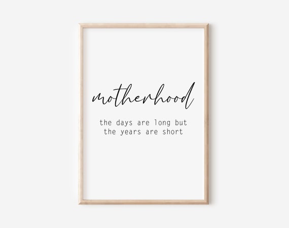 Motherhood Print Gift Mom Gift Birth Mom Definition Gift Baby Shower