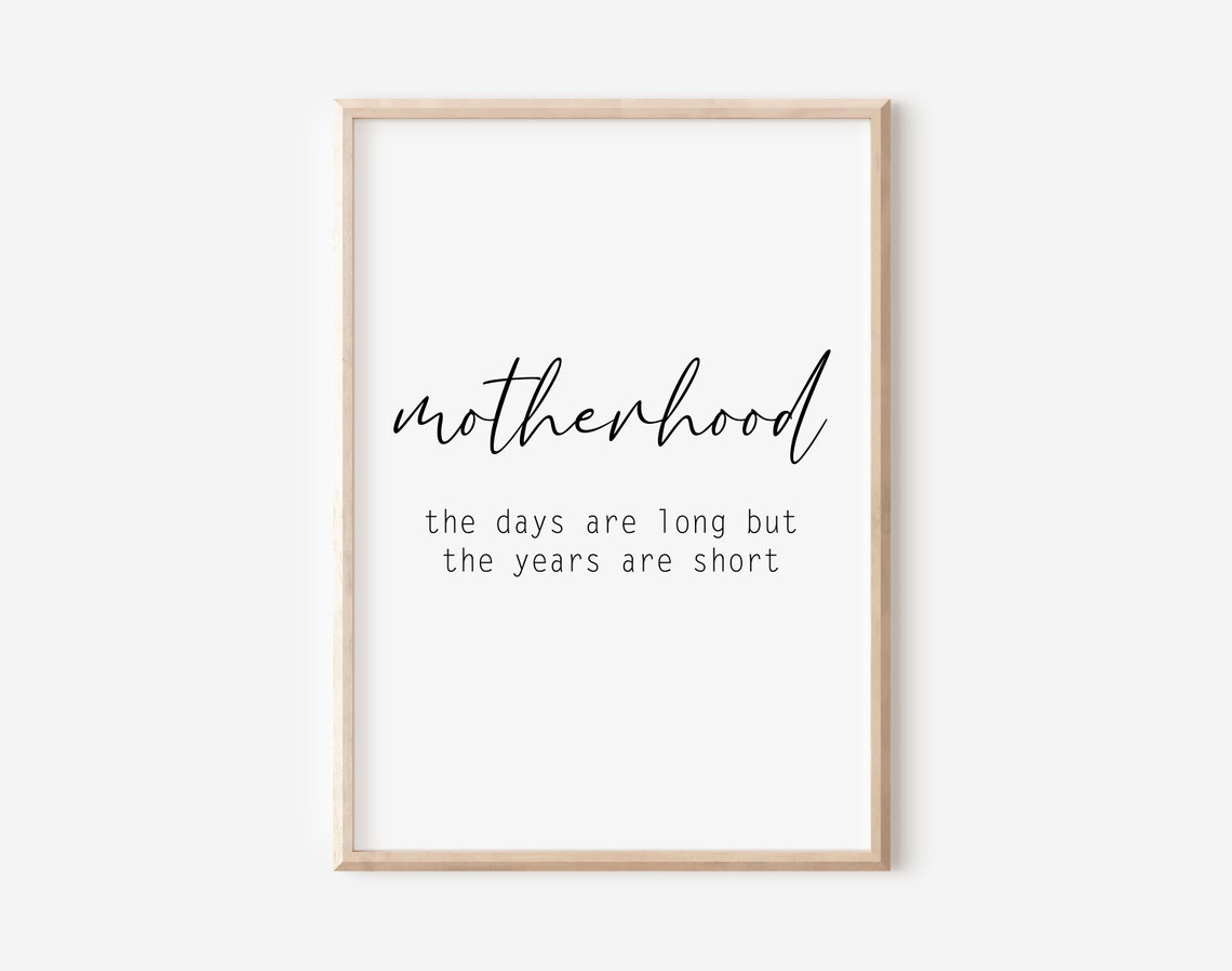 Motherhood Print Gift Mom Gift Birth Mom Definition Gift Baby Shower