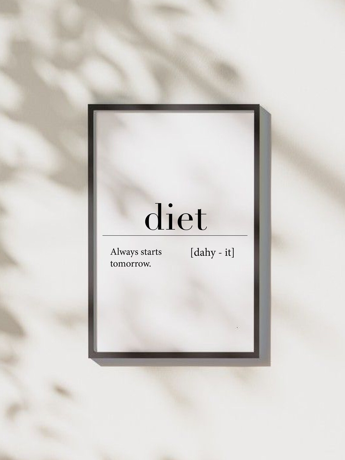 Diet Definition Definition Poster Funny Definition Print Minimalist Wallart Mom Definition - Image 3
