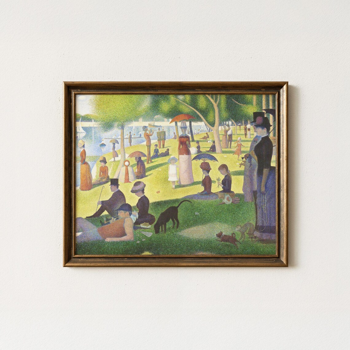 Georges Seurat Sunday On La Grande Jatte Pointillism Vintage Poster