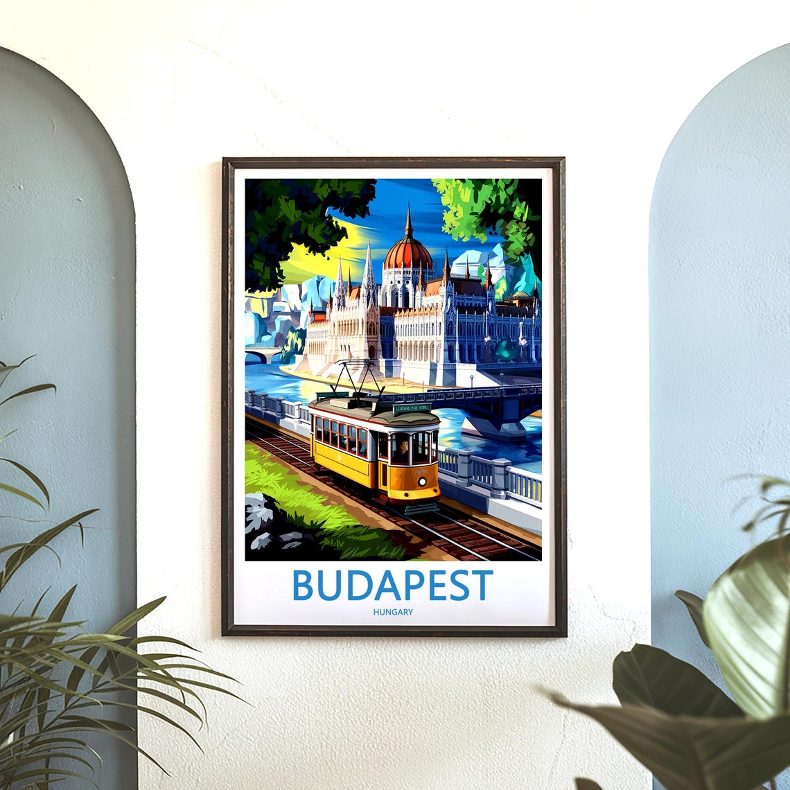 Budapest Hungary Parliament Pink Sunset With Danube Boats Poster - Image 3