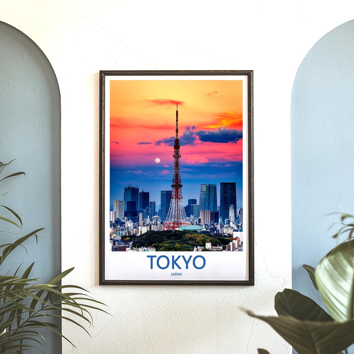 Tokyo Print Wall Art Tokyo Japan Travel Art Print Tokyo Hanging Wall Decor Tokyo Poster Prints Home Decor Tokyo Japan Poster Travel Gift Art - Image 3